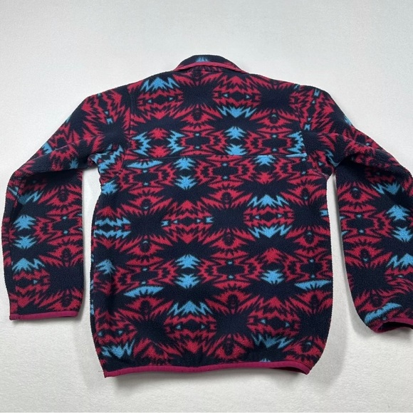 Patagonia Girls' Lightweight Synchilla® Snap-T® Aztec Pullover kids size Large - Picture 3 of 5